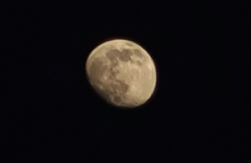 Moon taken using phone camera in pro mode